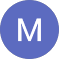 unnamed (2) A blue circle with the letter m in it.